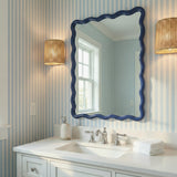 Bassett Blue Camellia Rectangular Wall Mirror