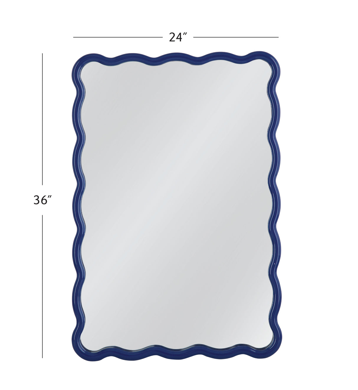 Bassett Blue Camellia Rectangular Wall Mirror