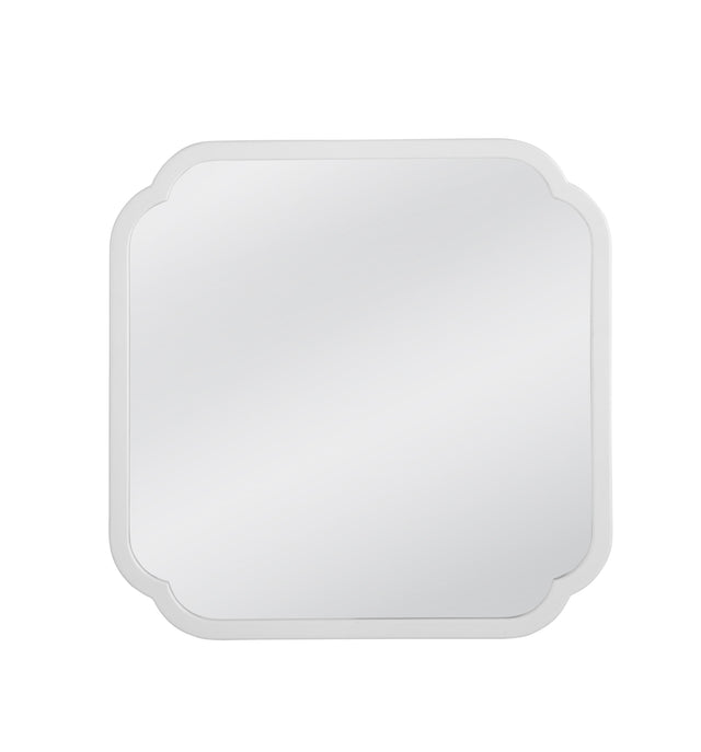 Bassett White Clover Square Wall Mirror