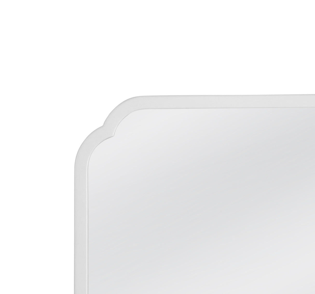 Bassett White Clover Square Wall Mirror