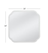 Bassett White Clover Square Wall Mirror