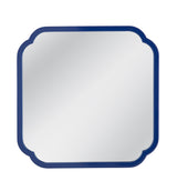 Bassett Navy Lacquer Daphne Square Wall Mirror