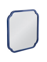 Bassett Navy Lacquer Daphne Square Wall Mirror