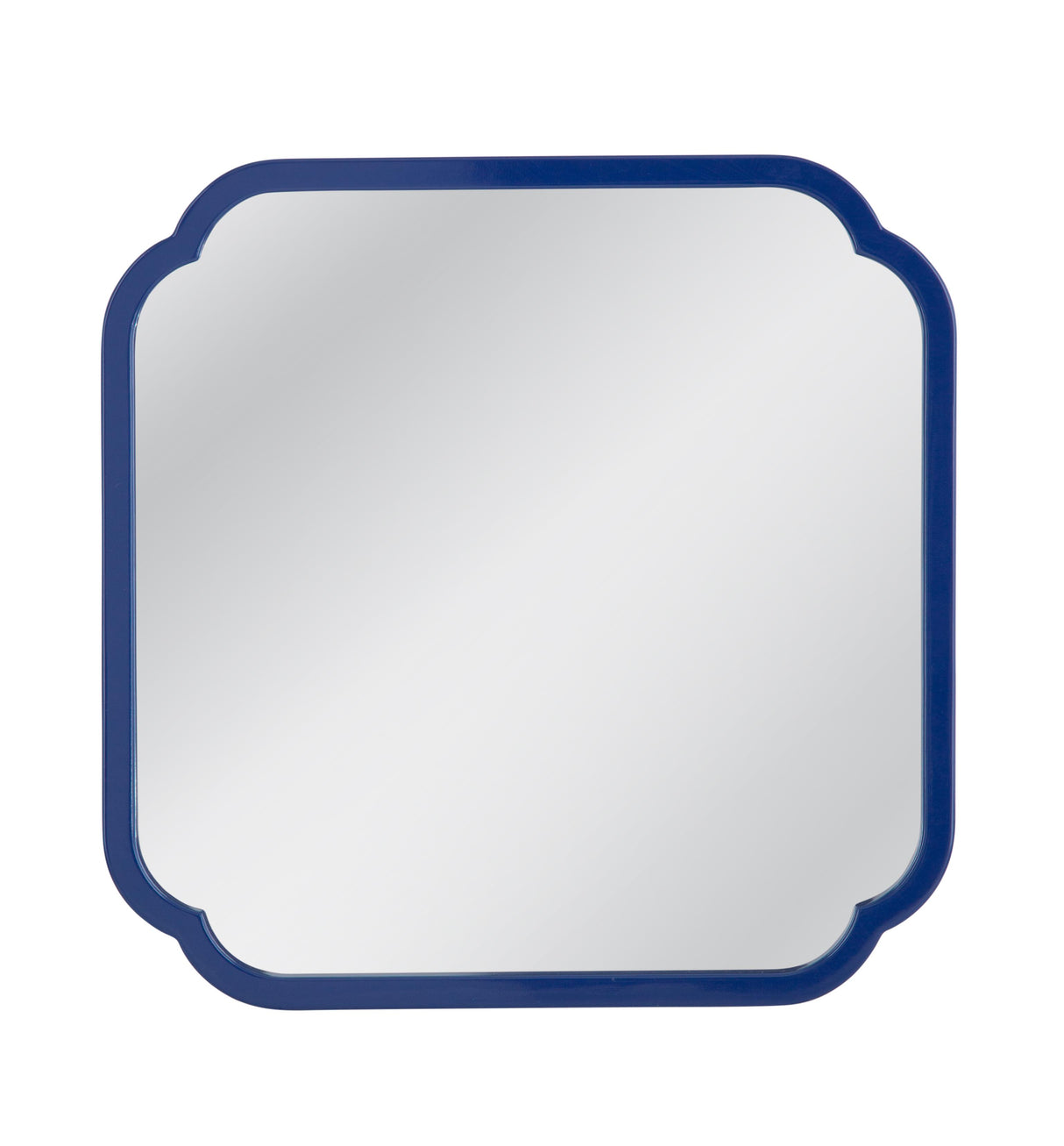 Bassett Navy Lacquer Daphne Square Wall Mirror