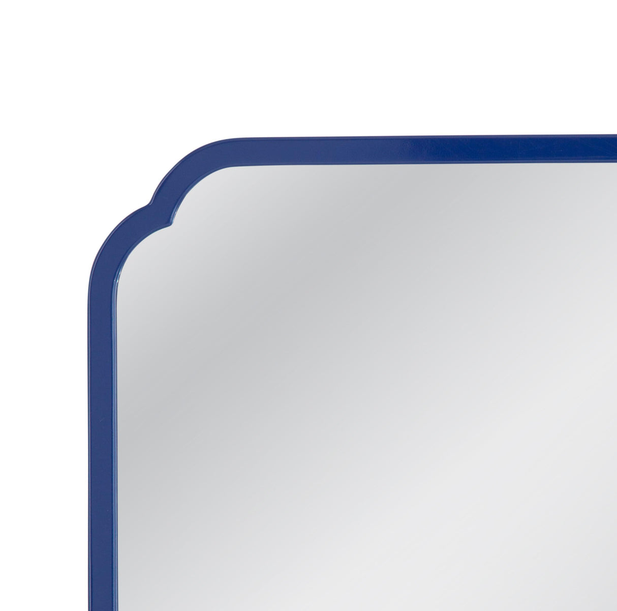 Bassett Navy Lacquer Daphne Square Wall Mirror