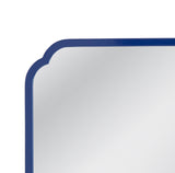 Bassett Navy Lacquer Daphne Square Wall Mirror