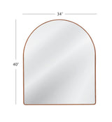 Bassett Brown Hazel Arched Mantel Mirror