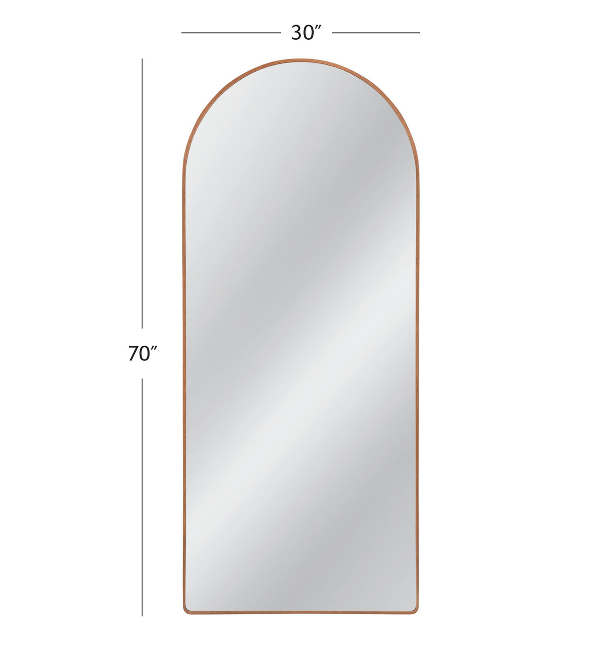 Bassett Brown Holly Floor Mirror