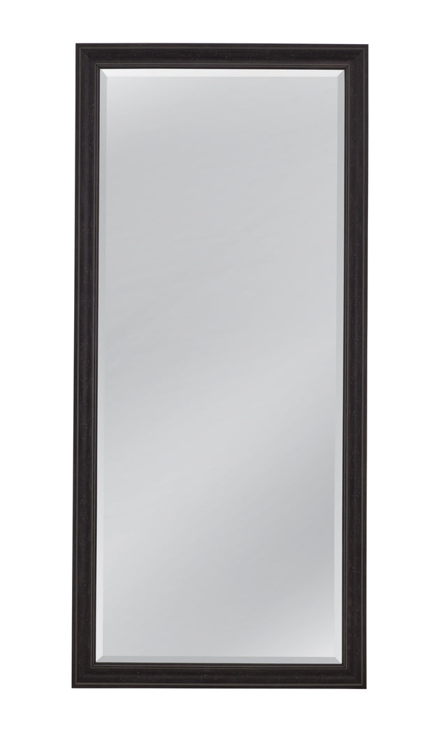 Bassett Distressed Black Mattern Floor Mirror