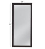 Bassett Distressed Black Mattern Floor Mirror