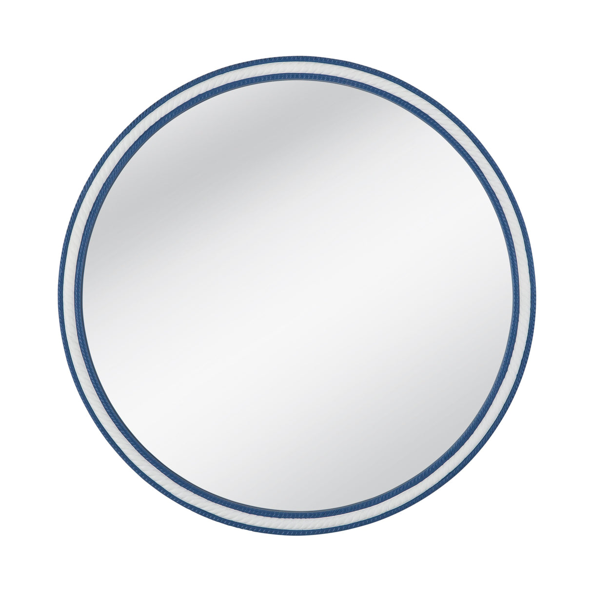 Bassett Bright Blue/White Straits Wall Mirror