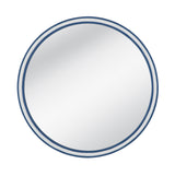Bassett Bright Blue/White Straits Wall Mirror