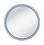 Bassett Bright Blue/White Straits Wall Mirror