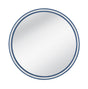 Bassett Bright Blue/White Straits Wall Mirror