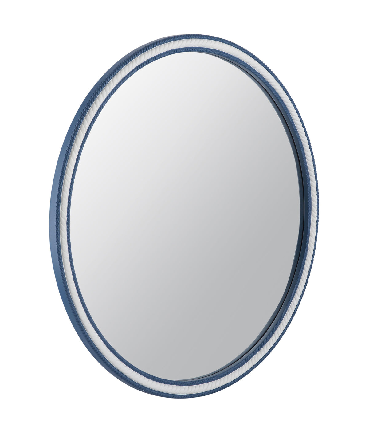 Bassett Bright Blue/White Straits Wall Mirror