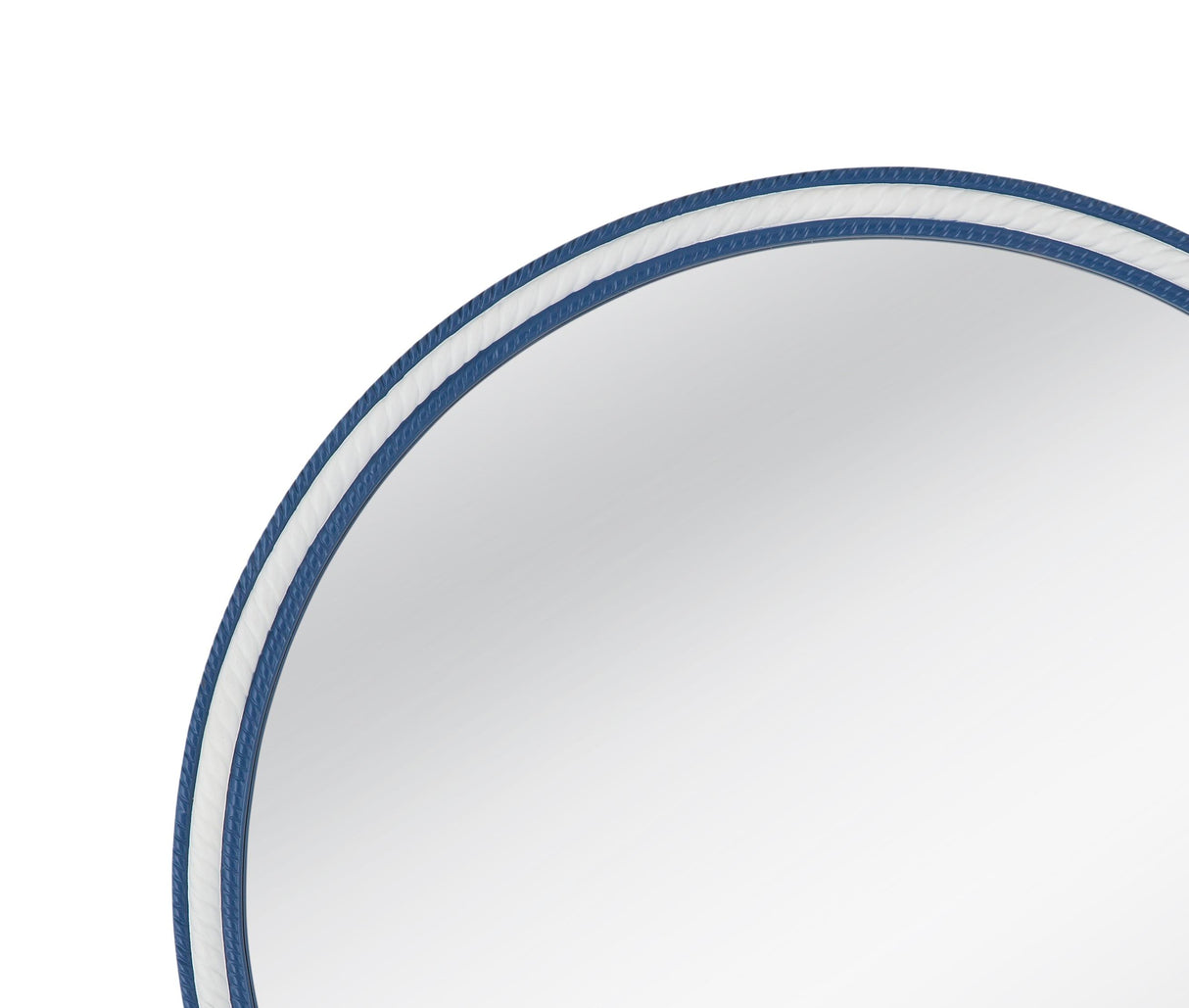 Bassett Bright Blue/White Straits Wall Mirror
