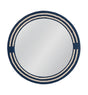 Bassett White/Navy Helm Wall Mirror