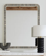 Bassett Cream/Gray Cyrus Wall Mirror