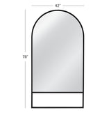 Bassett Black Kai Floor Mirror