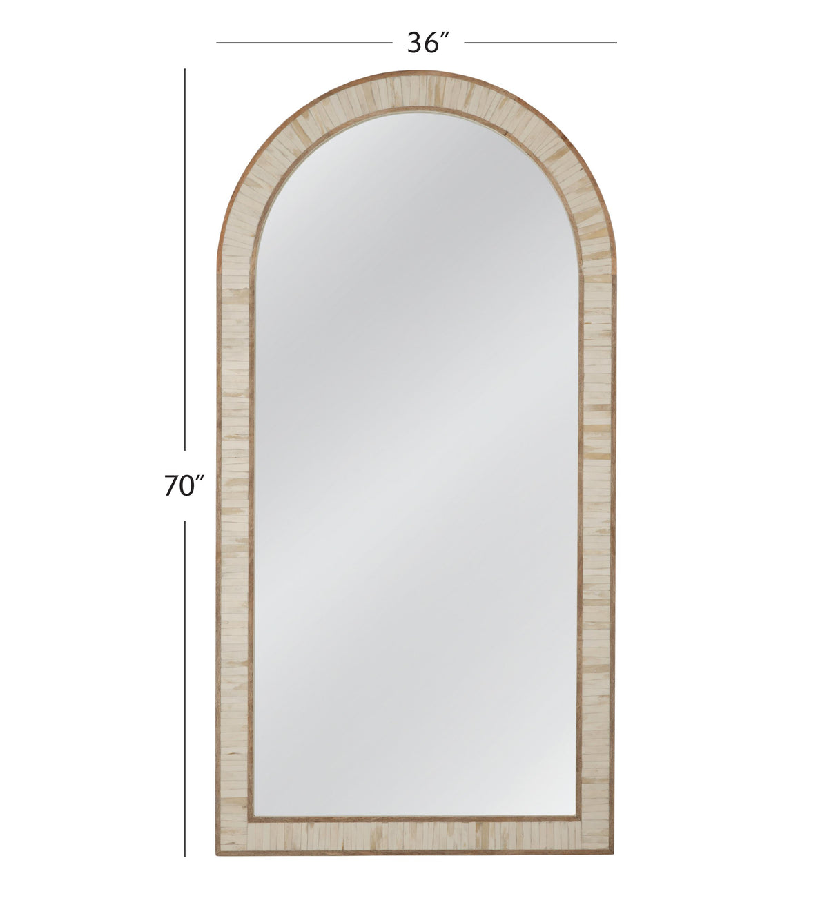 Bassett Cream Halsey Floor Mirror