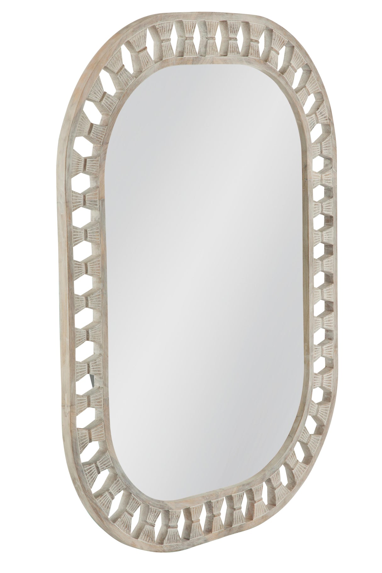Bassett White Wash Enya Wall Mirror