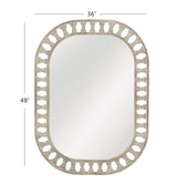 Bassett White Wash Enya Wall Mirror