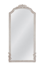 Bassett Distressed White Coltrane Floor Mirror