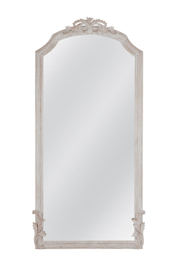 Bassett Distressed White Coltrane Floor Mirror