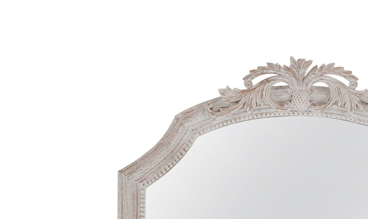 Bassett Distressed White Coltrane Floor Mirror