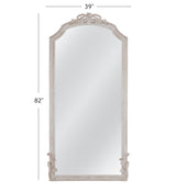 Bassett Distressed White Coltrane Floor Mirror