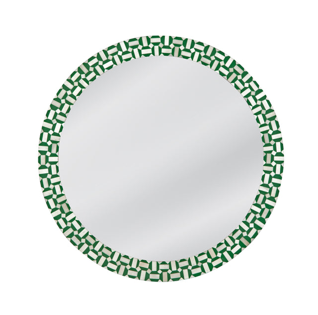 Bassett Green/Cream Alanis Wall Mirror