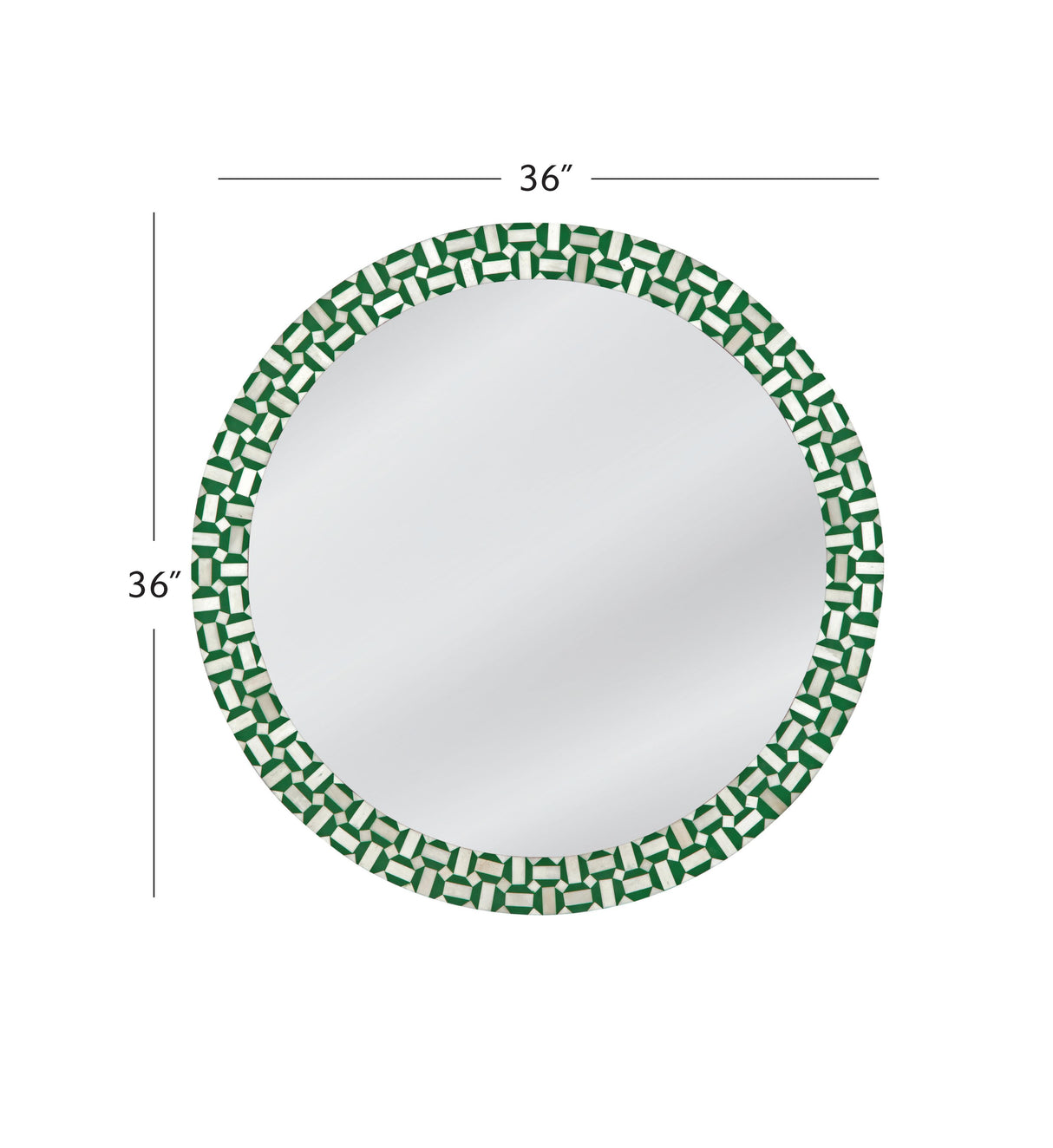Bassett Green/Cream Alanis Wall Mirror