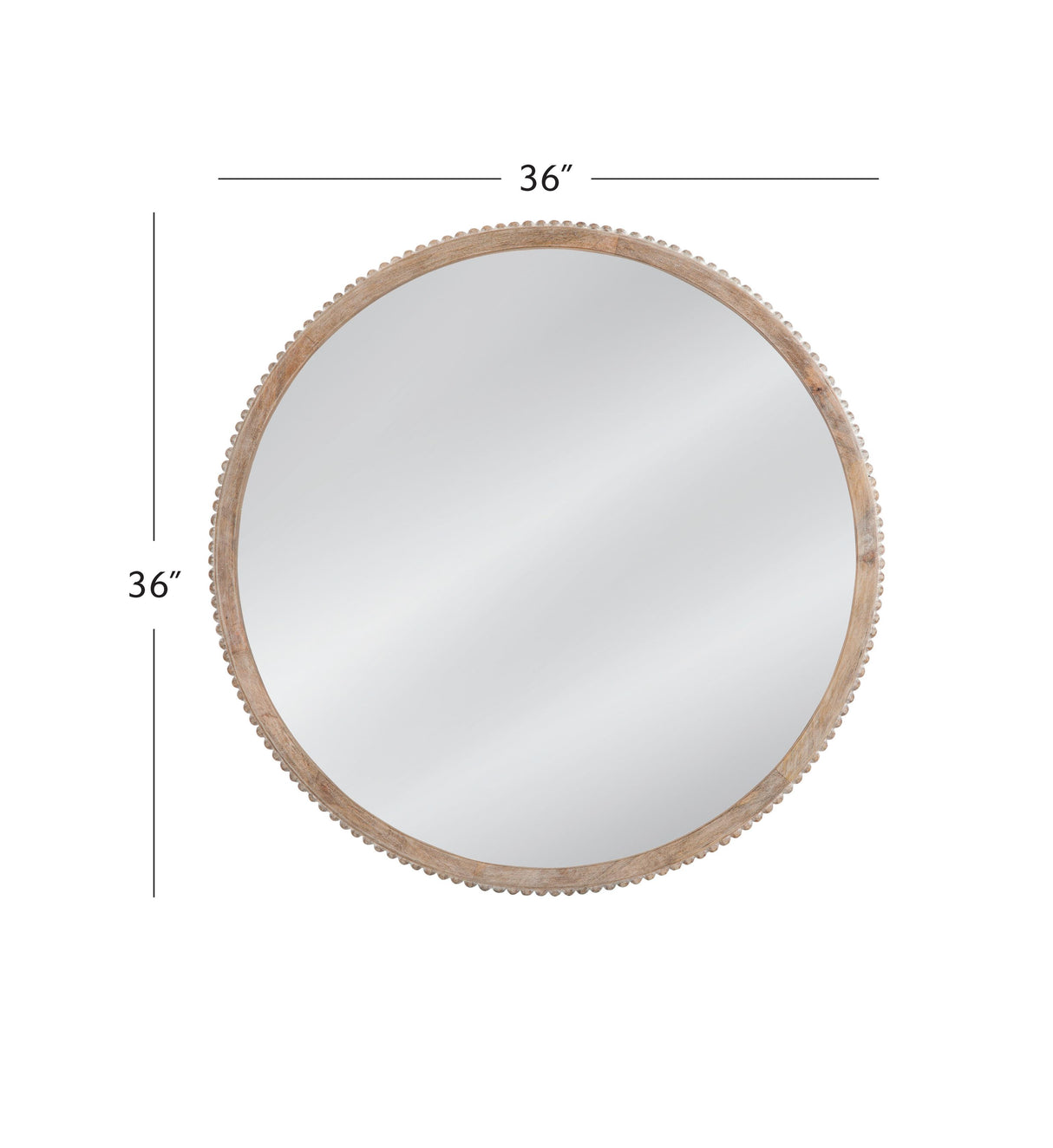 Bassett White Wash Brahms Wall Mirror