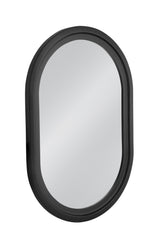 Bassett Matte Black Nash Wall Mirror