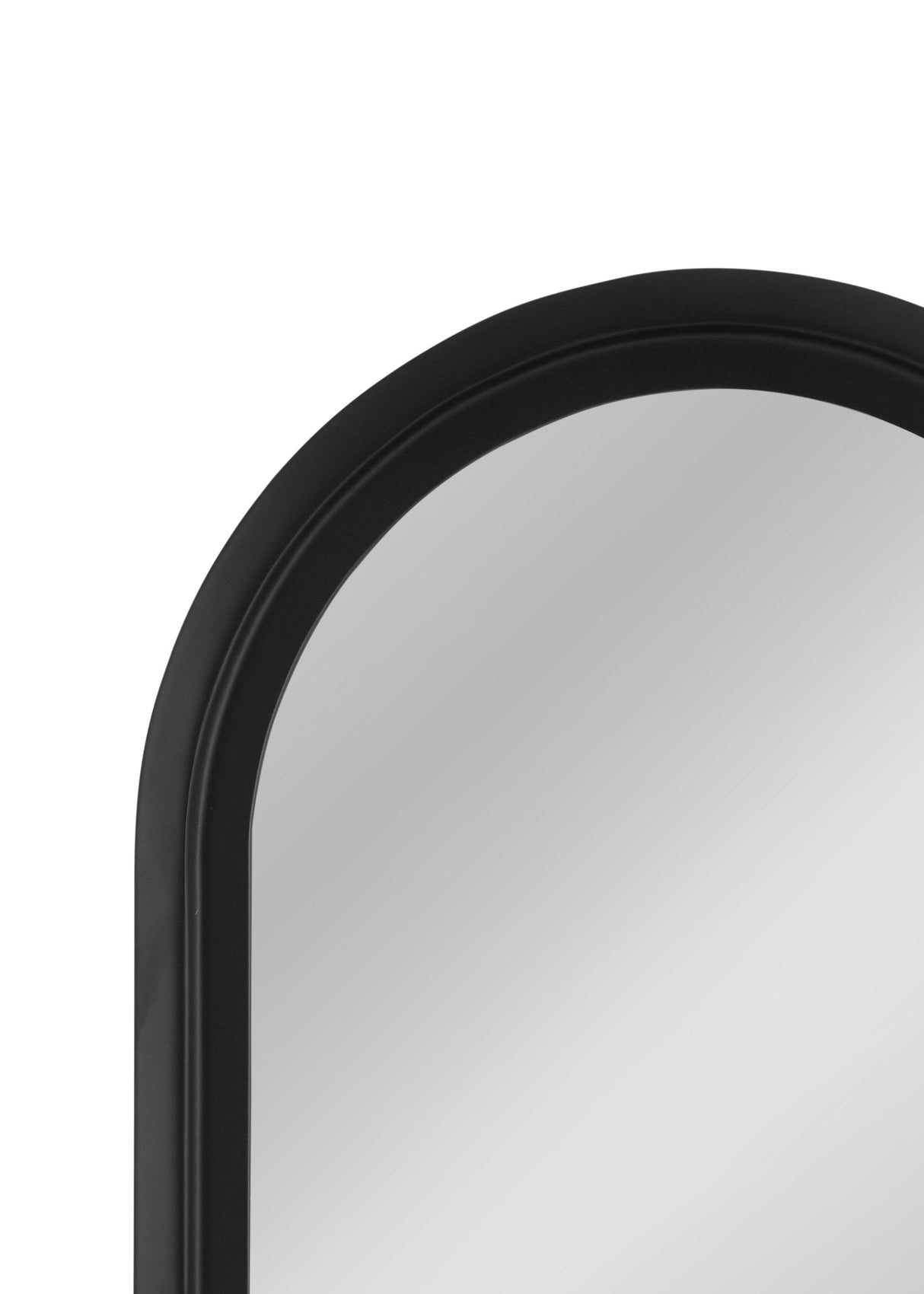 Bassett Matte Black Nash Wall Mirror