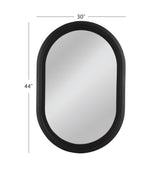 Bassett Matte Black Nash Wall Mirror