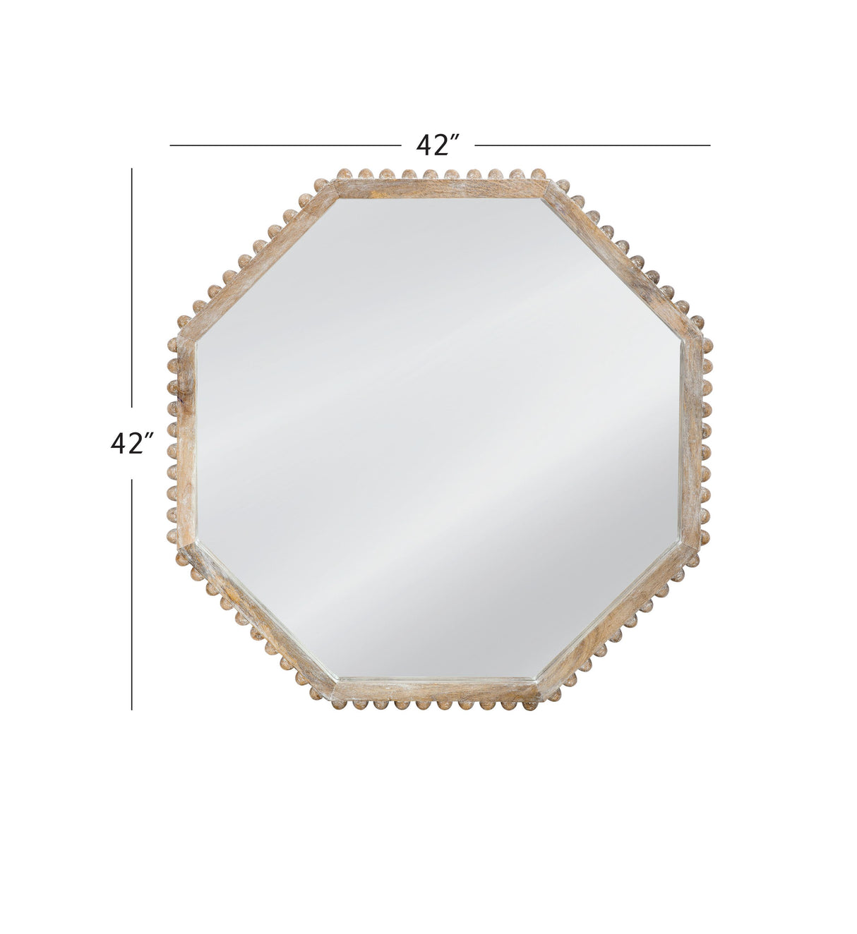 Bassett Nat/White Wash Virz Wall Mirror