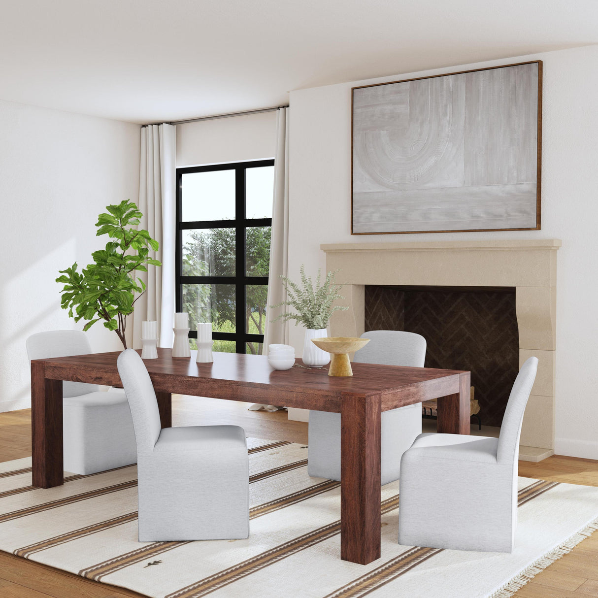 Bassett Whitewash Guyton Wall Mirror