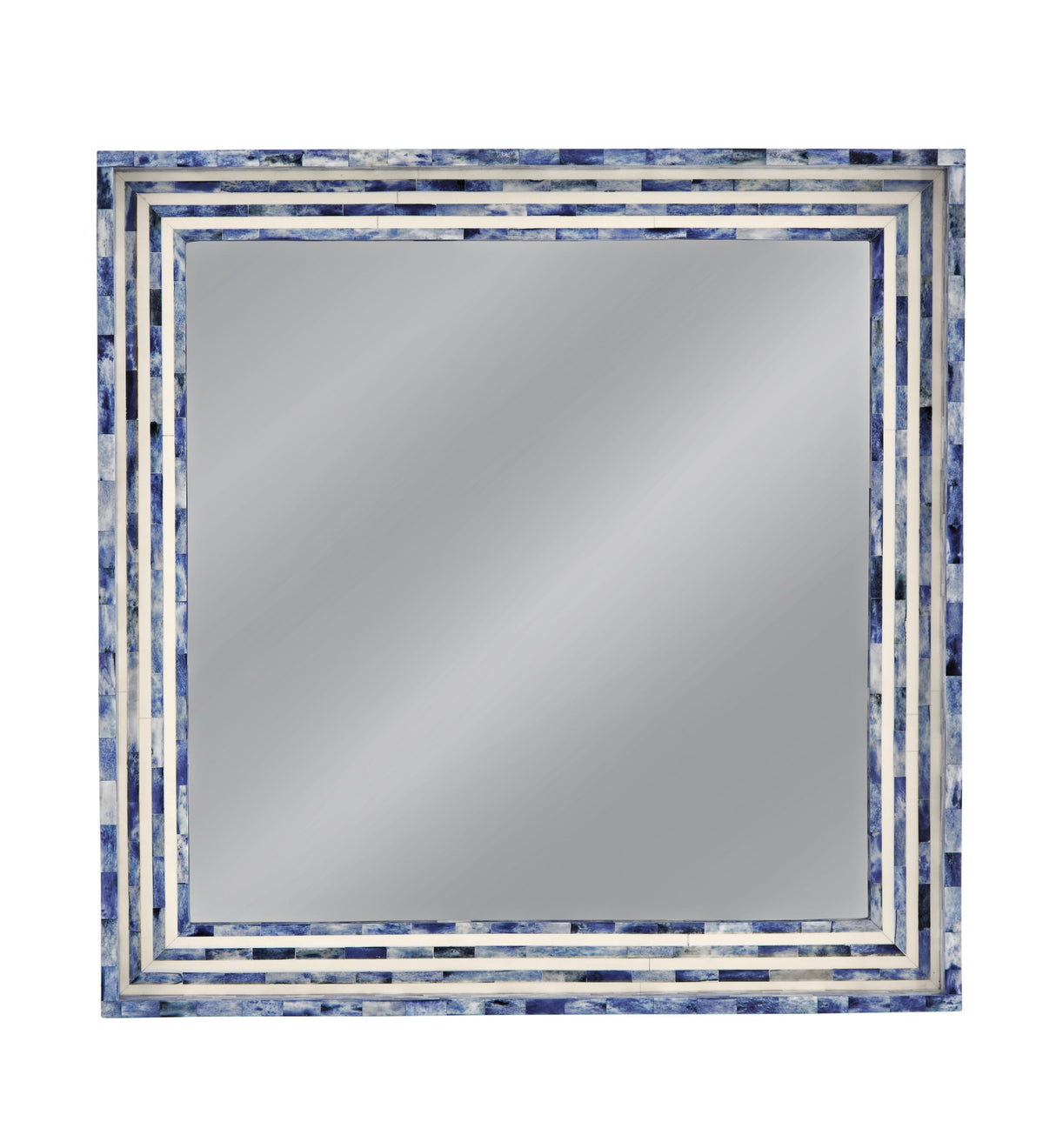 Bassett Blue/Cream Mabrey Wall Mirror