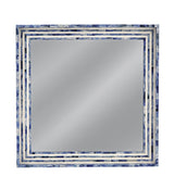 Bassett Blue/Cream Mabrey Wall Mirror