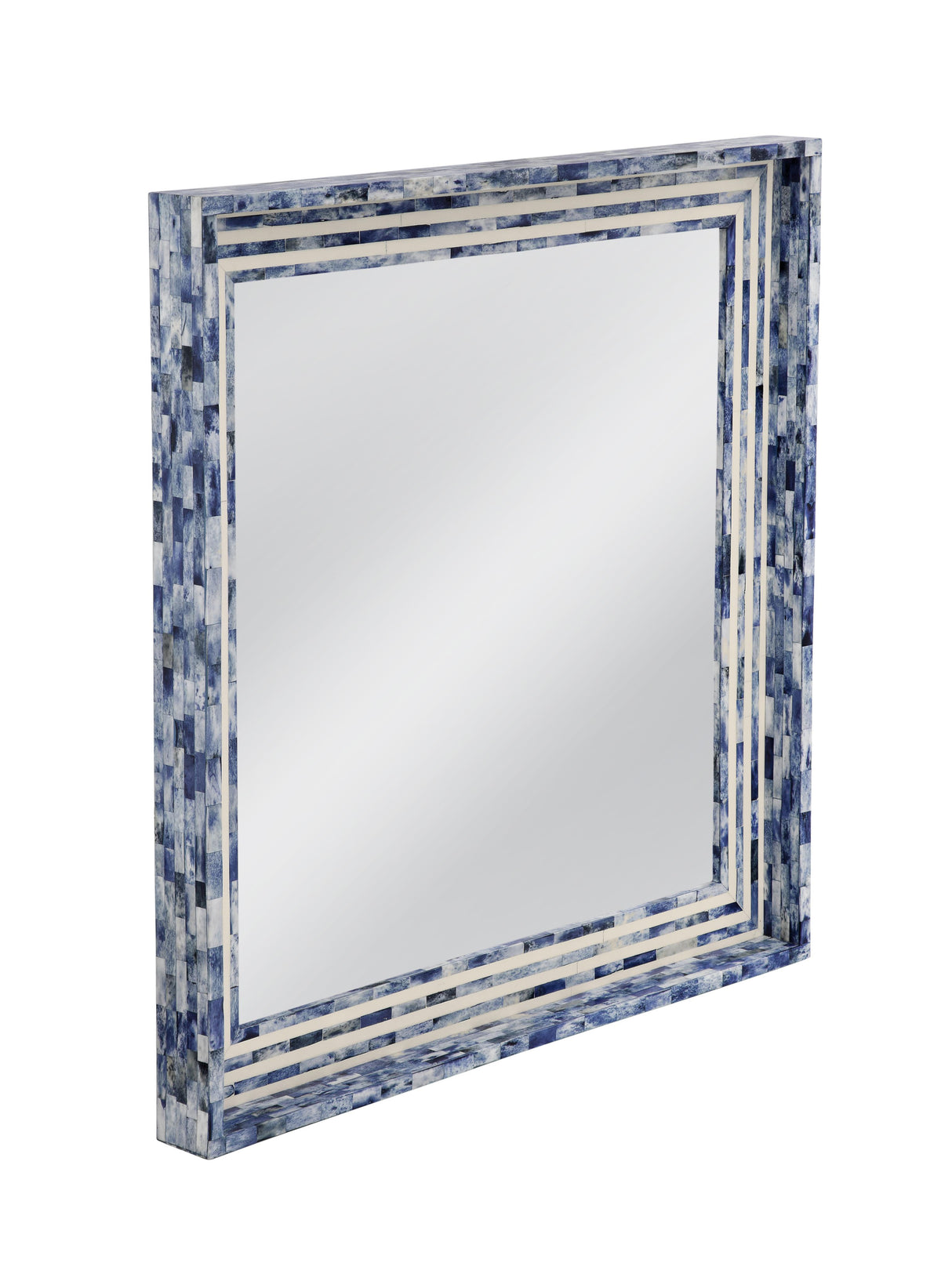 Bassett Blue/Cream Mabrey Wall Mirror