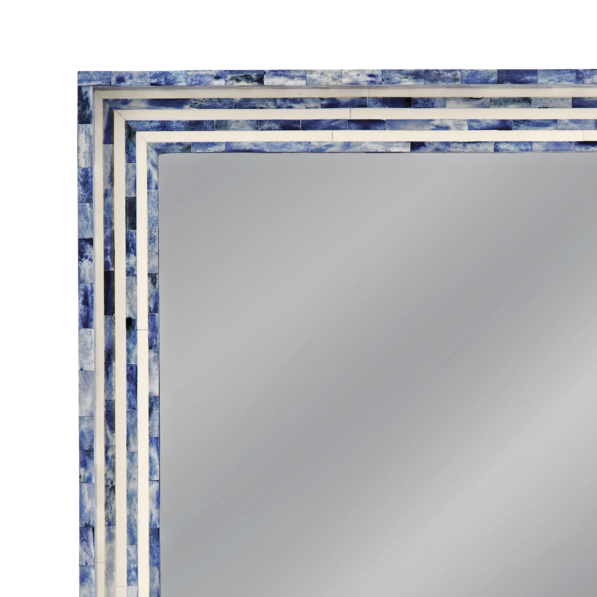 Bassett Blue/Cream Mabrey Wall Mirror