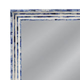 Bassett Blue/Cream Mabrey Wall Mirror