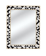 Bassett Black/Cream/Brass Macari Wall Mirror