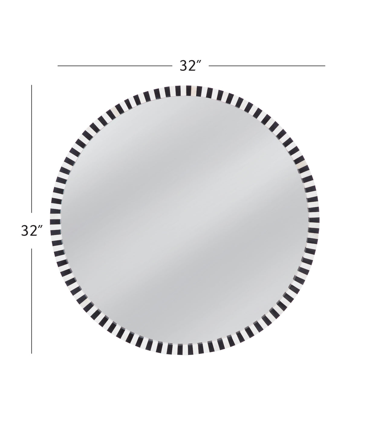 Bassett Black/Cream MacArdle Wall Mirror