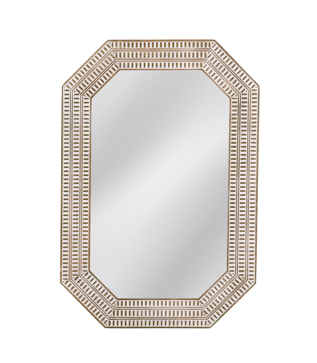 Bassett White Washed Michael Wall Mirror