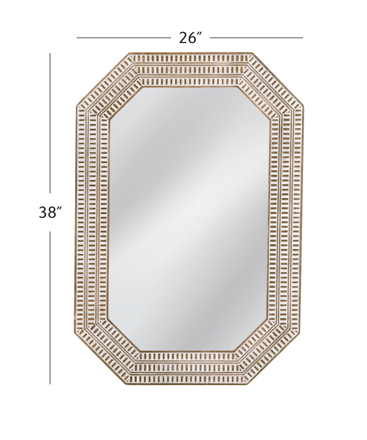 Bassett White Washed Michael Wall Mirror