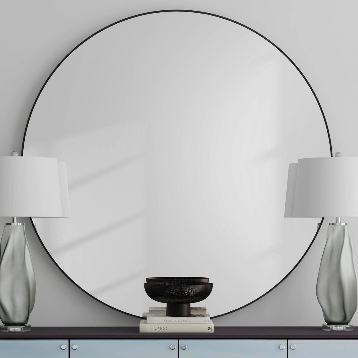 Bassett Black Eltham Wall Mirror