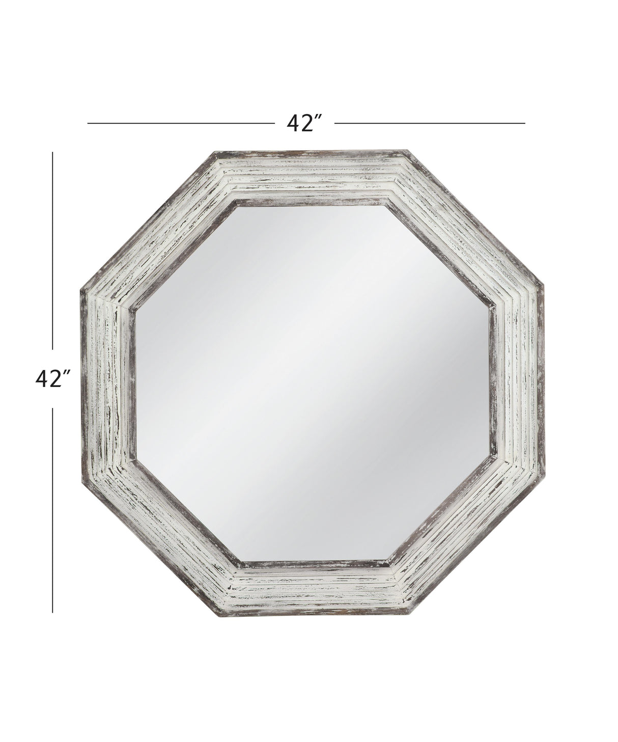 Bassett White Washed Marden Wall Mirror