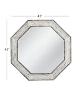 Bassett White Washed Marden Wall Mirror